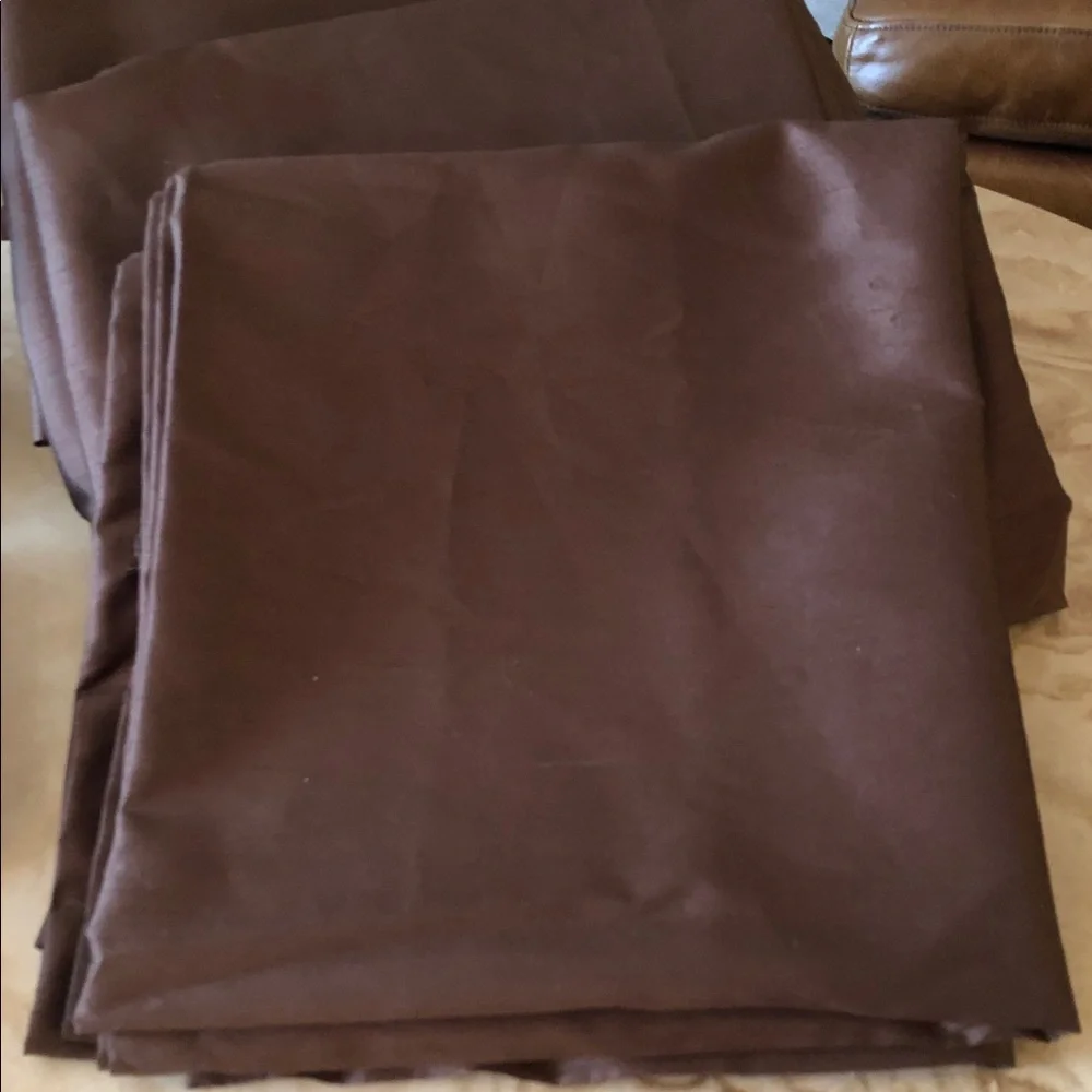 CHOCOLATE BROWN CURTAIN PANELS • SET OF 6 • 44” x 85”